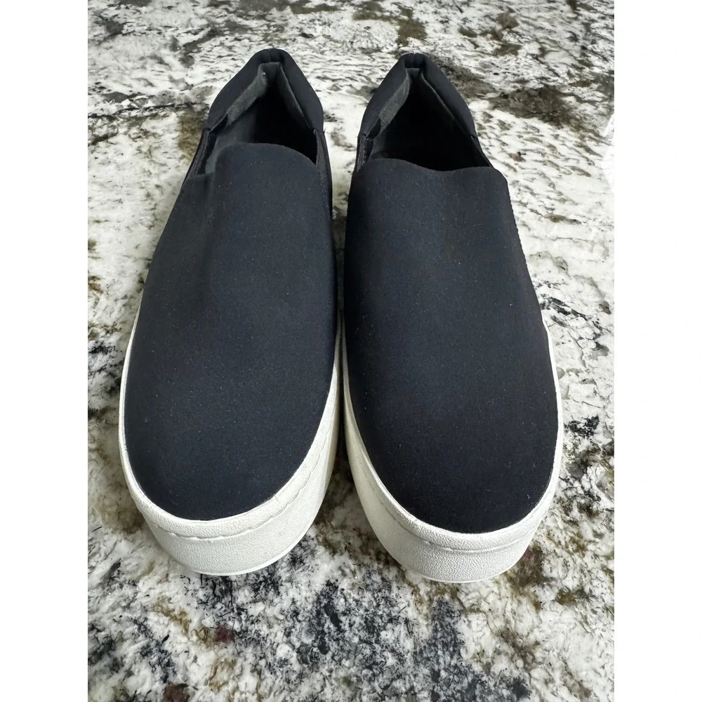 Vince Warren Black Neoprene Platform Slip On Sneakers Womens 6.5‎ EUR 36.5
